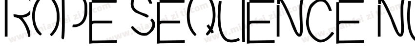 ROPE SEQUENCE NUMBER字体转换